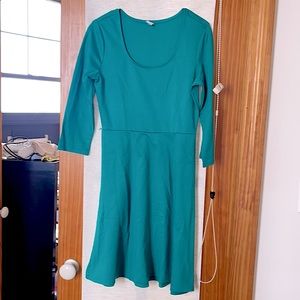 *Used* Emerald Green Fit-N-Flare Dress - SIZE S/P